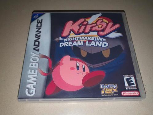 Kirby Nightmare in Dream Land Game Boy Advance GBA Game Case, Games en Spelcomputers, Games | Nintendo Game Boy, Zo goed als nieuw