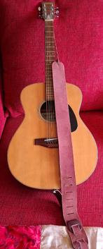 akoestische gitaar SUZUKI F-90 met lederen strap, Ophalen, Zo goed als nieuw, Western- of Steelstringgitaar