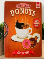 Metalen reclamebord Donuts, Ophalen of Verzenden, Nieuw, Reclamebord