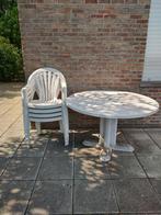 tuinset, Tuin en Terras, Ophalen, 4 zitplaatsen, Kunststof, Gebruikt