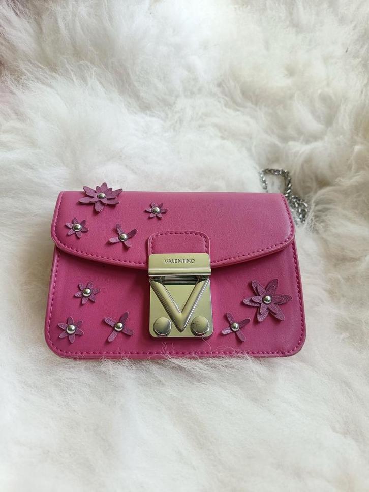 Valentino - Schoudertas Dinghy roze, Bijoux, Sacs & Beauté, Sacs | Sacs à bandoulière, Comme neuf, Autres marques, Rose, Enlèvement ou Envoi