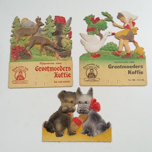 Grootmoeders Koffie. Vintage kalenderhouders jaren 50-60., Verzamelen, Merken en Reclamevoorwerpen, Ophalen of Verzenden