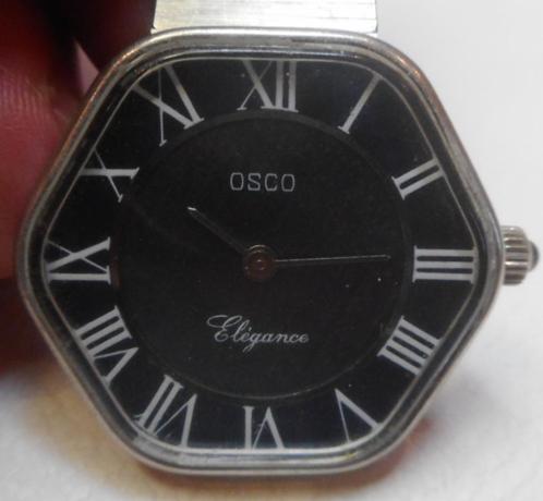 01) Osco Elégance dame mécanique vintage, calibre Durowe 198, Handtassen en Accessoires, Horloges | Dames, Gebruikt, Polshorloge