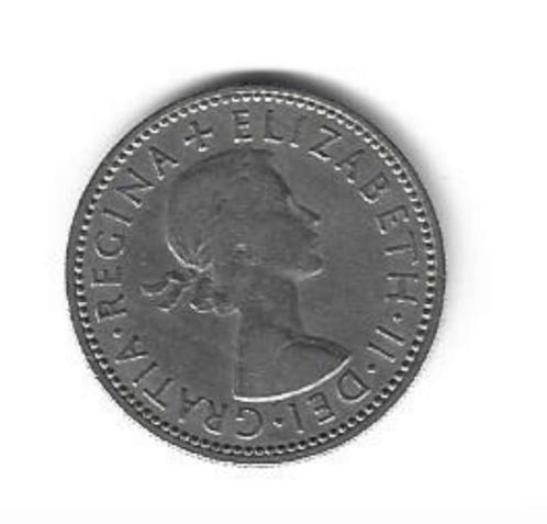 Munt UK One Shilling (Elisabeth II) 1960 (Engels), Timbres & Monnaies, Monnaies | Europe | Monnaies non-euro, Monnaie en vrac