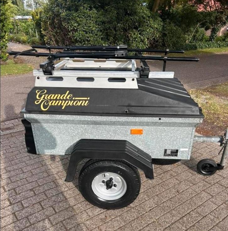 Te huur: Bagagewagen met 2 fietsdragers te huur, Autos : Divers, Remorques, Comme neuf, Enlèvement