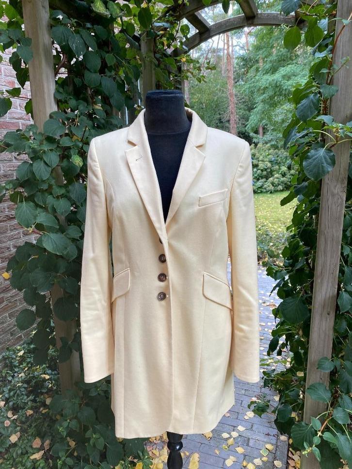 Scapa vanillegele halflange blazer "Halifax" - 40, Kleding | Dames, Jasjes, Kostuums en Pakken, Zo goed als nieuw, Jasje, Maat 38/40 (M)