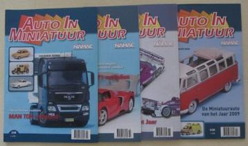 Auto in miniatuur - Tijdschrift Jaar 2008 - 4 stuks