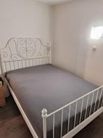 IKEA LEIRVIK bed 140x200cm, Ophalen, Gebruikt, Wit, 140 cm