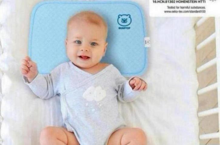 Speciaal babykussen baby-kussen tegen platkop 0-36 maanden, Kinderen en Baby's, Kinderkamer | Beddengoed, Nieuw, Kussen, Blauw