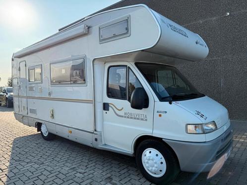 Fiat Ducato 2.8JTD 2000 Mobilvetta 7 slaap 160dkm Camper, Caravans en Kamperen, Mobilhomes, Bedrijf, Half-integraal, meer dan 6