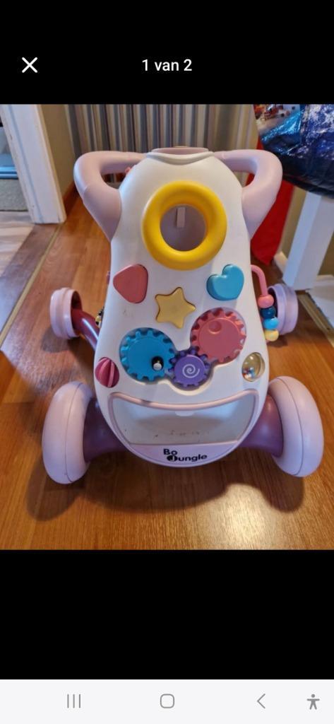 Loopwagen, Kinderen en Baby's, Speelgoed | Buiten | Voertuigen en Loopfietsen, Zo goed als nieuw, Duwvoertuig, Ophalen