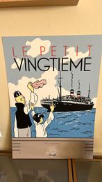 Tintin ancienne serigraphie le lotus bleu petit vingtième, Ophalen, Kuifje, Gebruikt