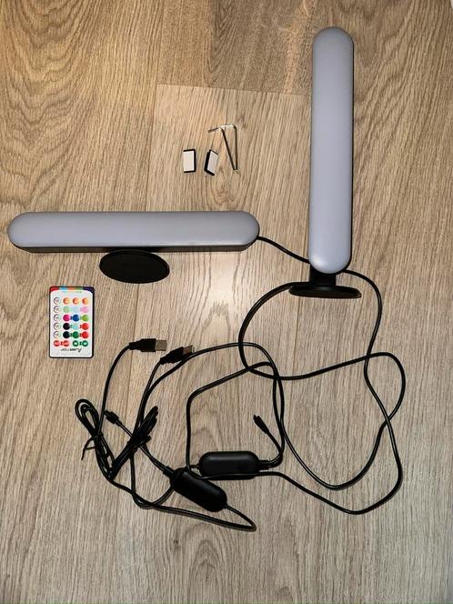 Lot de 2 lampes LED Smart RGB WiFi Alexa/Google+télécommande, Huis en Inrichting, Lampen | Overige, Zo goed als nieuw, Ophalen of Verzenden