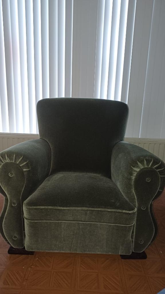 vintage/retro fauteuil jaren 30-50, Huis en Inrichting, Fauteuils, Zo goed als nieuw, Stof, Ophalen