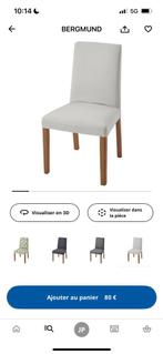 Lot 6 chaises ikea, Enlèvement, Blanc, Tissus, Cinq, Six Chaises ou plus