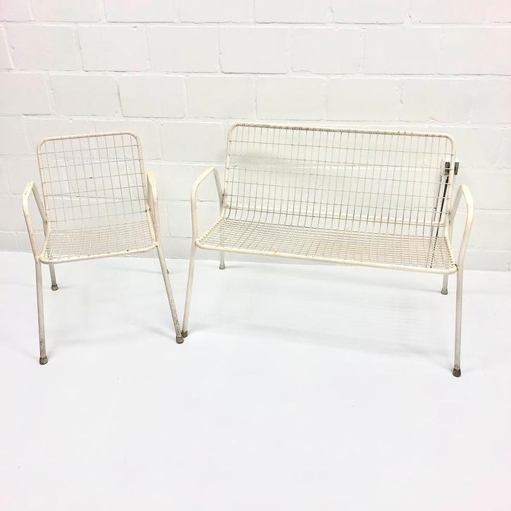 10 x vintage EMU Rio stoelen, Tuin en Terras, Tuinstoelen, Gebruikt, Metaal, Stapelbaar, Ophalen