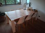 Massieve eettafel, Huis en Inrichting, Tafels | Eettafels, Ophalen, Zo goed als nieuw