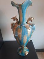 Drakenvaas hasselts keramiek. H 57cm., Antiek en Kunst, Ophalen