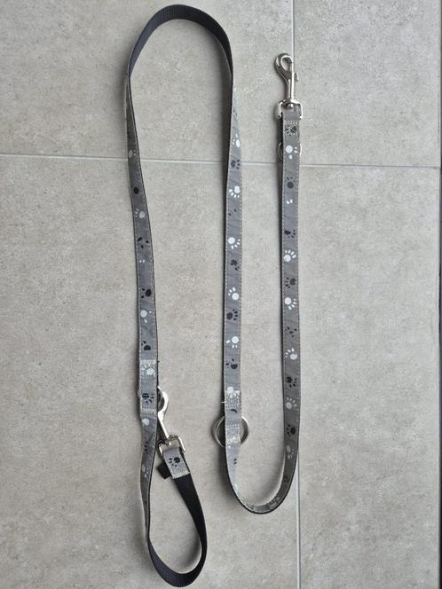 Trixie reflecterende halsband en riem handsfree, Dieren en Toebehoren, Hondenriemen, Gebruikt, Hondenriem, Ophalen of Verzenden