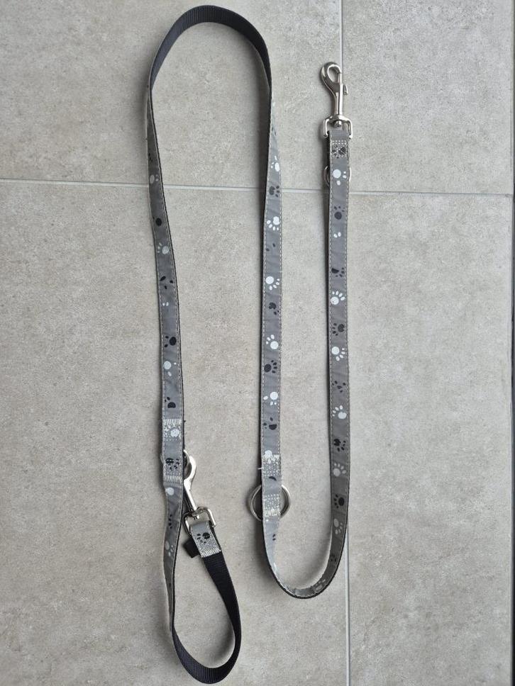 Trixie reflecterende halsband en riem handsfree, Dieren en Toebehoren, Hondenriemen, Gebruikt, Hondenriem, Ophalen of Verzenden