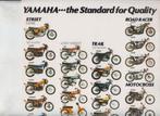 Motos Yamaha TZ750 TY250 YZ360 FS50 brochure publicitaire, Verzenden, Gelezen