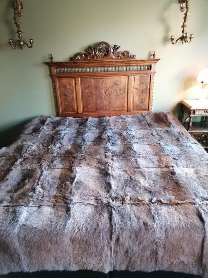 Wallaby pels deken 220*220, Huis en Inrichting, Woonaccessoires | Plaids en Woondekens, Ophalen of Verzenden