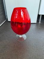 Vase ancien, Huis en Inrichting, Woonaccessoires | Vazen, Ophalen, Rood, Glas, Minder dan 50 cm