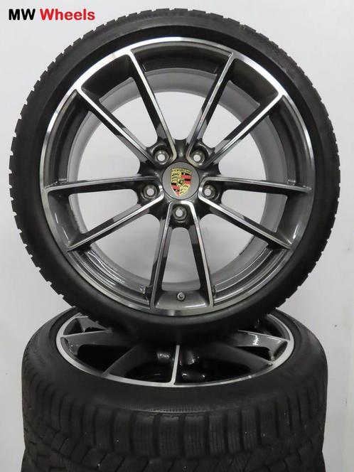 Porsche 21 inch Origineel velgen 911 992 met winterbanden, Auto-onderdelen, Banden en Velgen, Banden en Velgen, Winterbanden, 20 inch