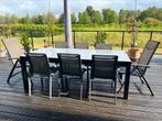 Tuinset donkergrijs, Ophalen, Aluminium, Tuinset, Eettafel