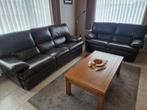 Lederen 3 + 2 zit, Huis en Inrichting, Ophalen, Gebruikt