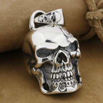 Grote Skull Hanger - 925 Zilver beschikbaar voor biedingen