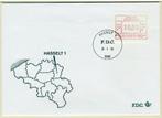 (B) ATM13 FDC Envelop 1983 - Hasselt 1 (P3013), Postzegels en Munten, Ophalen of Verzenden, Gestempeld, 1e dag stempel