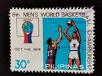 Filippijnen 1978 - sport - Wereldkampioenschap basketbal, Ophalen of Verzenden, Gestempeld, Zuidoost-Azië
