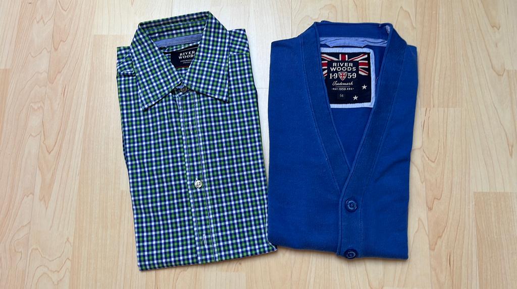 Gilet en hemd River Woods 14 jaar, Kinderen en Baby's, Kinderkleding | Maat 164, River Woods, Ophalen of Verzenden, Zo goed als nieuw