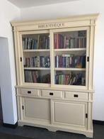 Mooie bibliotheekkast - tweedelig, Huis en Inrichting, Kasten | Boekenkasten, Ophalen, Gebruikt, 200 cm of meer, 150 tot 200 cm