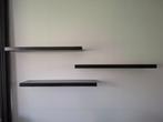 3 Zwarte zwevende wandplanken, Huis en Inrichting, Woonaccessoires | Wandplanken en Boekenplanken, Ophalen, Zo goed als nieuw