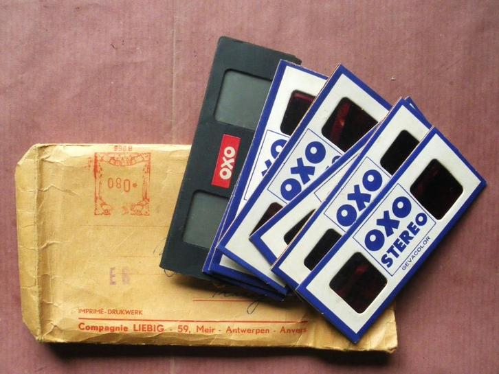 View master pliant publicitaire de Liebig "OXO" années 1960, Verzamelen, Speelgoed, Gebruikt, Verzenden