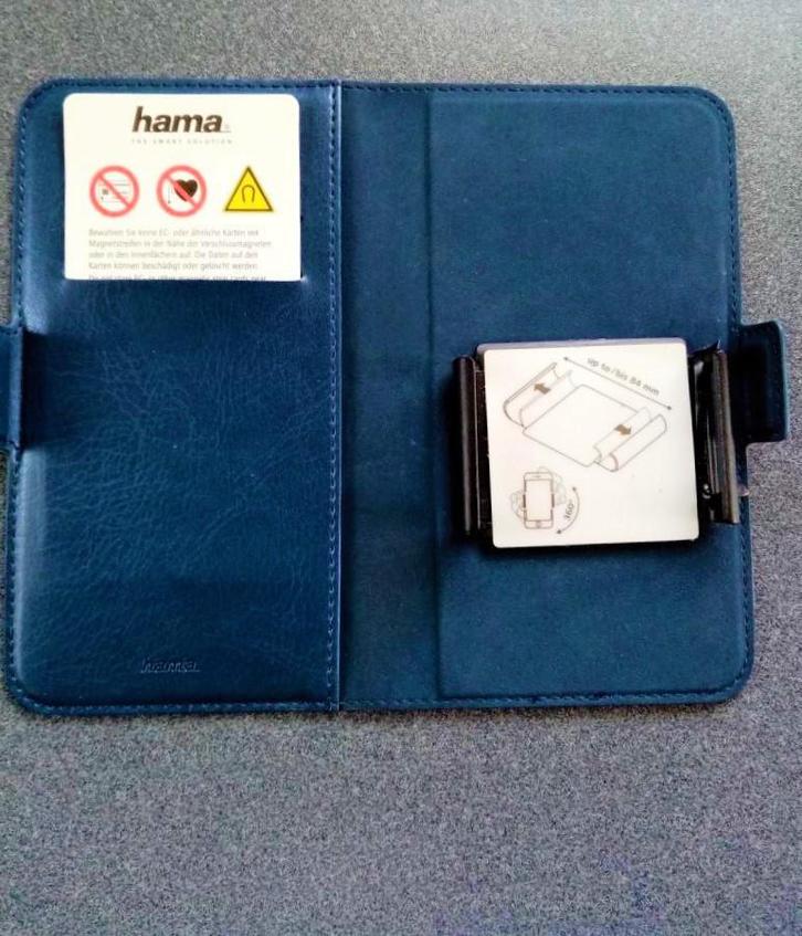 Hama bookcover universeel smartphone hoesje max.15cm/8,4cm, Telecommunicatie, Mobiele telefoons | Hoesjes en Screenprotectors | Overige merken