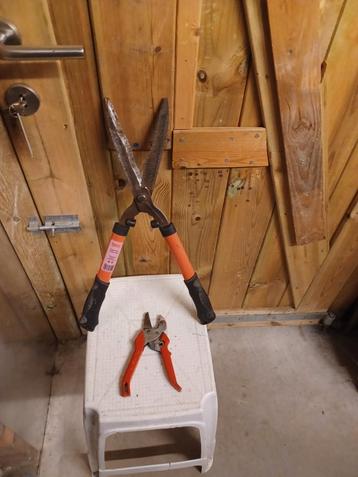 Grote heggenschaar en gewone snoeischaar samen 5eurogrote  beschikbaar voor biedingen