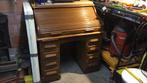 Massief eik rolluikbureau, Huis en Inrichting, Bureaus, Ophalen, Zo goed als nieuw