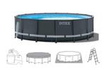 Zwembad Intex Ultra XTR met waterpomp, Ophalen, Gebruikt, Rond, Opzetzwembad