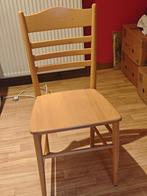 4 houten stoelen, Ophalen, Bruin, Zo goed als nieuw, Vier