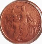 FRANKRIJK : 10 CENTIMES 1916 S (Madrid) KM843, Verzenden, Frankrijk, Losse munt