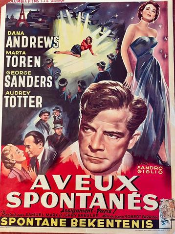 Originele filmposters jaren 1950 beschikbaar voor biedingen