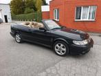 Saab 9-3 CABRIO/ 2,0 Benzine/ AUTOMAAT, Auto's, Automaat, 110 kW, Cabriolet, Zwart