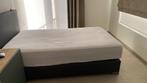 bed - boxspring, Huis en Inrichting, Slaapkamer | Bedden, Ophalen, Overige materialen, Eenpersoons, Bruin