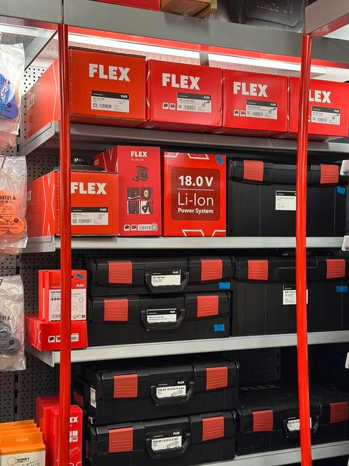 Flex Power Tools verkooppunt, Doe-het-zelf en Bouw, Gereedschapskisten, Zo goed als nieuw, Ophalen