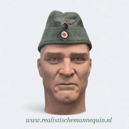 Handgeschilderde realistische mannequin hoofd, Verzamelen, Militaria | Tweede Wereldoorlog, Ophalen of Verzenden