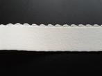 ruban élastique blanc 31 mm aspect doux 72% polyester E31B, Hobby & Loisirs créatifs, Ruban, Bande ou Élastique, Enlèvement ou Envoi