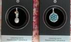 ✓ JEWELRY SET 60 SWAROVSKI-bedeltjes & 925 zilver, Ophalen, Nieuw, Bloem of Plant, Zilver